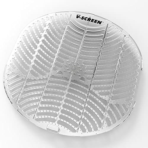 GreenFist V-Screen - Urinal Screen &amp; Deodorizer [Universal Fit] Modern Industrial For Schools, Restaurants,Offices and etc. 12 Pack (Ocean Spray Scent)