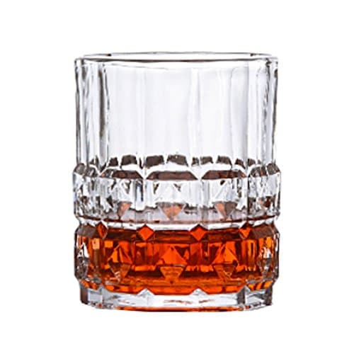 Lanburch 2PCS Old Fashioned Distinctive Clear Beer Glass Beer Mug Scotch/Whiskey Glass Wine Cup A6