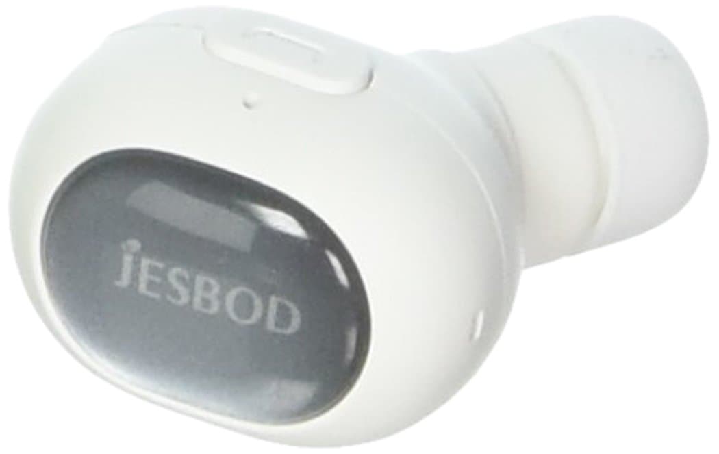 JESBOD Q26 Bluetooth V4.1 Earbuds, Invisible Earphone with Mic, Hands-Free for iPhone Android -White