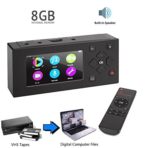 VHS To Digital Converter AV Video Recorder Device for Analog Camcorder Tape VCR