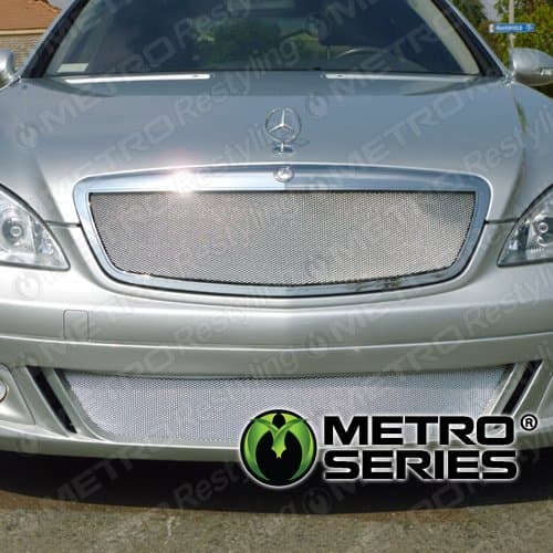 Universal Aluminum Diamond MINI Mesh Grille Insert 48" x 12" SILVER