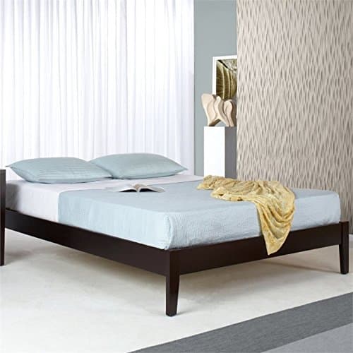 MFIX Cal King Dubai Platform Bed in Chocolate Brown