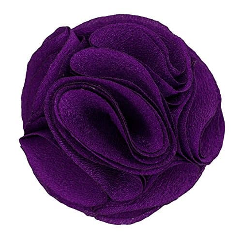 Mens Lapel Rose . Solid Purple