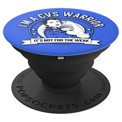 CVS Warrior NFTW - Cyclic Vomiting Syndrome PopSockets Grip and Stand for Phones and Tablets