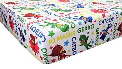 PJ Masks Catboy Owlete Gekko 100% Polyester (FITTED SHEET ONLY) Size TODDLER Boys Girls Kids Bedding