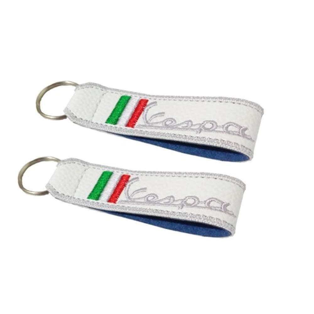 Vespa double sided lanyard keychain white (1 pc.)