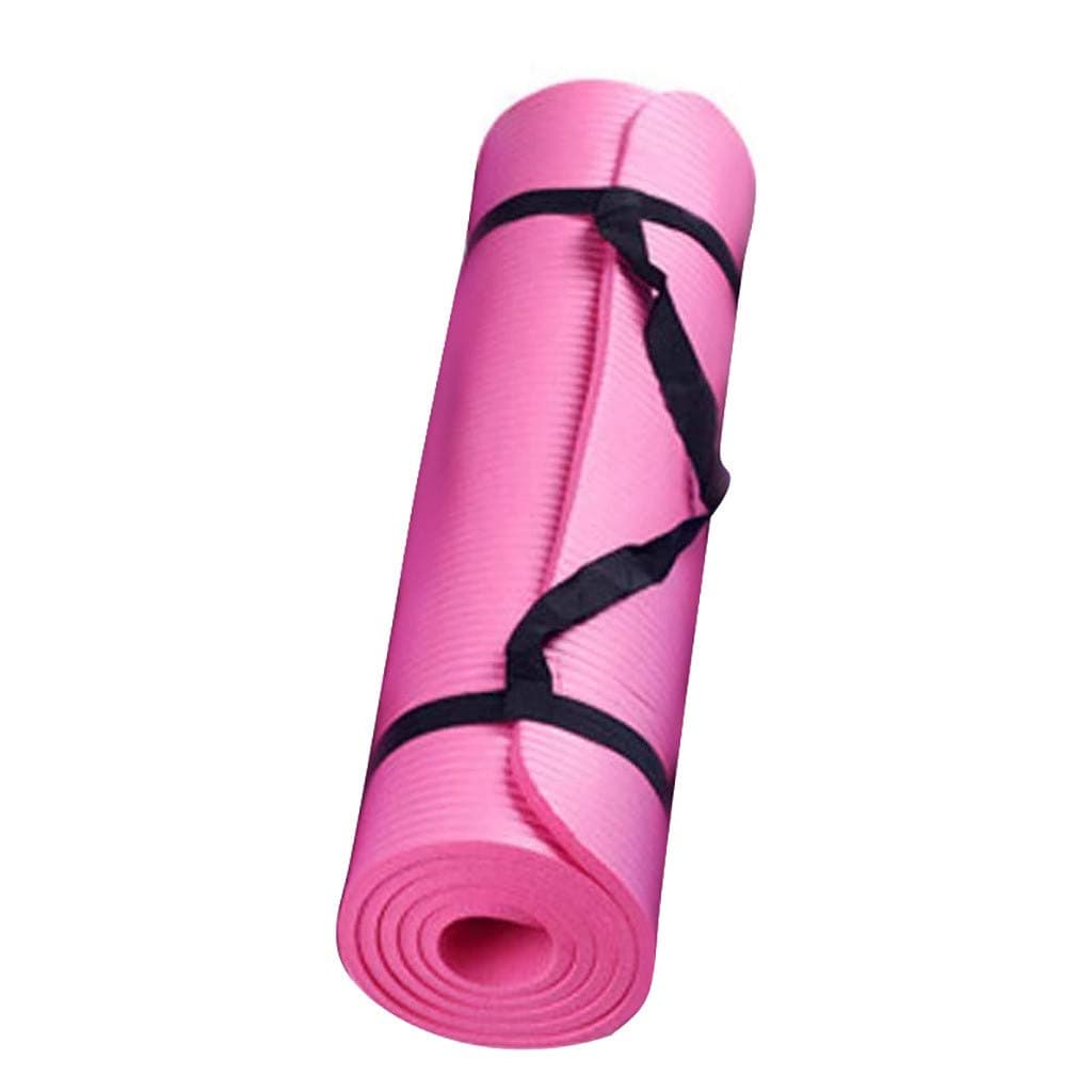 URSING Yoga Mat Exercise Non Slip Large Surface Pilates Lightweight Meditation Mat Gymnastics Fitness Workout Home Gym Training Equipment | Best for Men Women 60 x 25 x 1.5cm