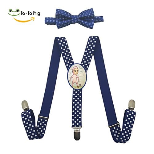Filthy Frank Suspender&amp;Bow Tie Set Adjustable Clip-on Y-Suspender kids