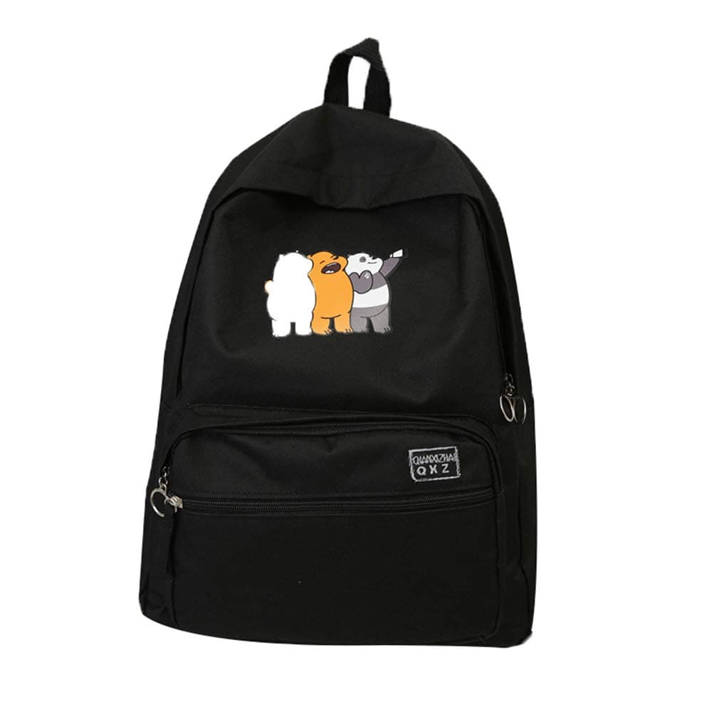 We Bare Bears Lightweight Backpack Printed School Backpack Unisex Casual Students Backpack