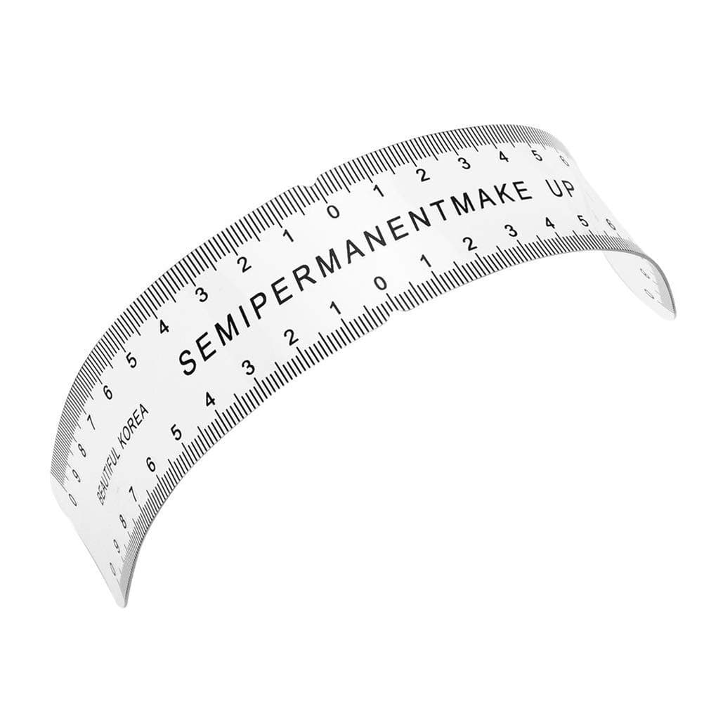 H.Yue Microblading 1PC Eyebrow Embroidery Curved Ruler Eyebrow Microblading Ruler Tattoo Permanent Positioning Radian Ruler