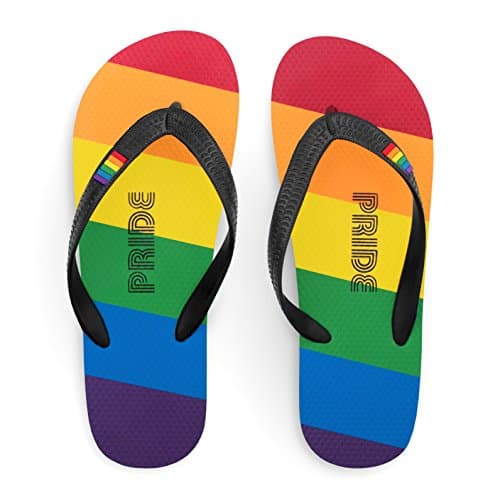 Pride Flip Flop Sandals, Thong Style LGBT Pride Rainbow Colored Flip Flops, Pride With Every Stride (9)