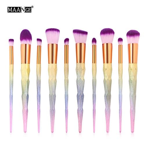 ITITI Docolor Makeup Brushes,10Pcs Fantasy, Make Up Set Foundation Eyebrow Concealer Cosmetic Eyeshadow Brushes Kits