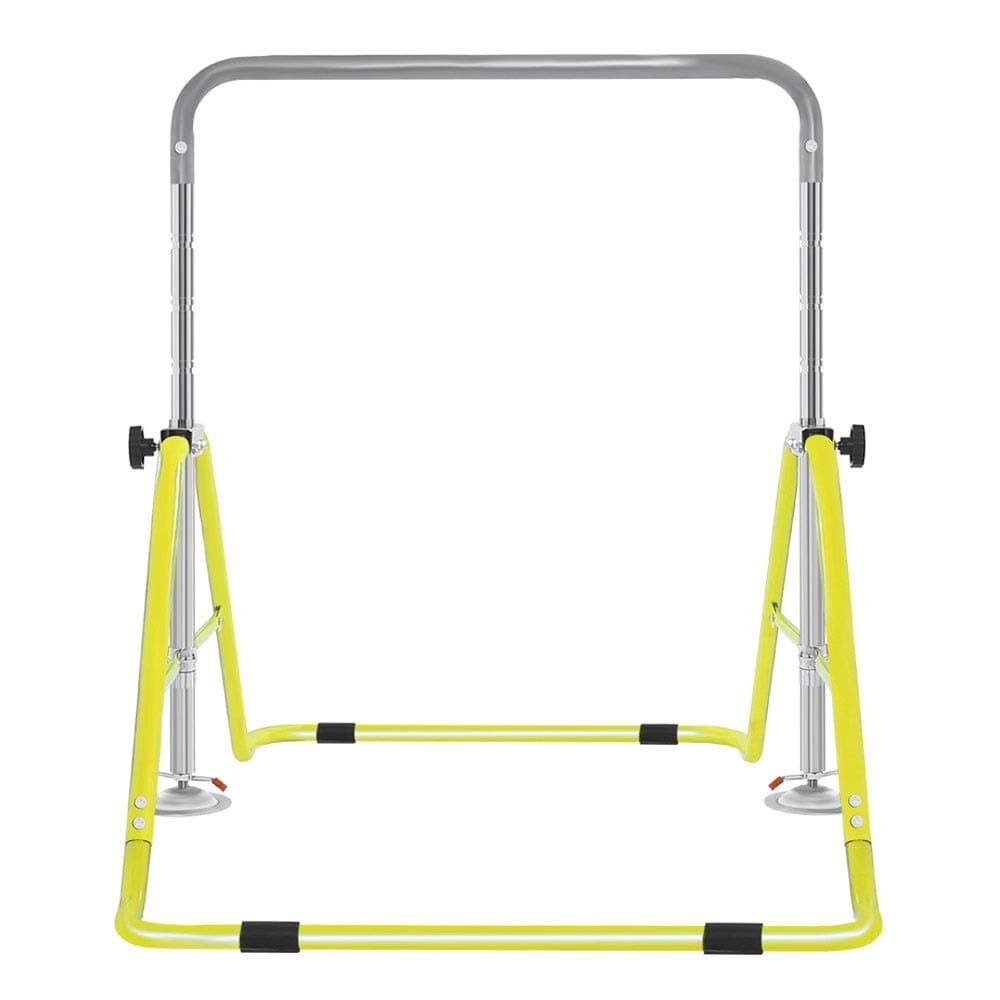 Folding Horizontal Bar Expandable Gymnastics Bars Junior Training Bar for Kids, Adjustable Height Gymnastic Horizontal Bars Monkey Bar Children Practice Climbing Tower Balance Bar