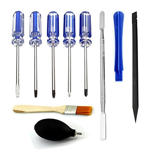 Cyclingkit 10 In 1 Set Repair Opening Tools With 5 Screwdrivers Mini set Precision Disassembling Tools For New 3DS /PS4/ Xbox one Game Consoles Or Smart Devices