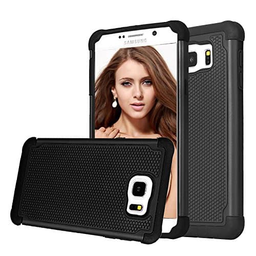 Samsung Galaxy Note 5 Case, ShuYo(TM) [Tmajor Series] Galaxy Note 5 Case Shock Absorbing Hybrid Impact Defender Slim Cover Shell Plastic Outer + Rubber Silicone Inner [Black/Black]