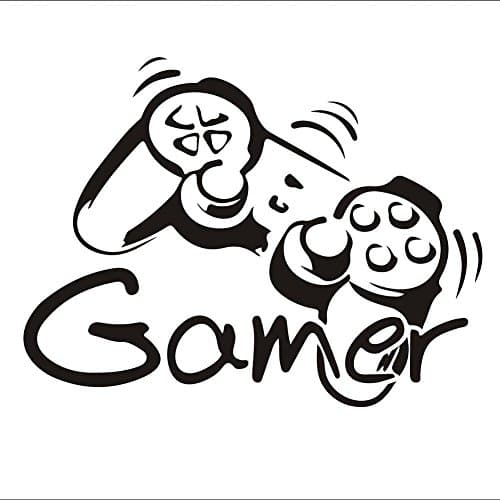 Ruip Game Controller Gamer Game Zone Wall Art Sticker Decal Home DIY Decoration Wall Mural Removable Bedroom Decor Sticker