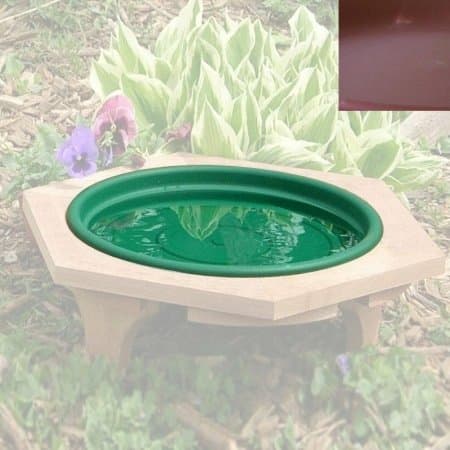 Looker Ms05 Mini Replacement Pan Outdoor Bird Bath - Clay