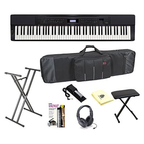 Casio Privia PX350 88 Key Digital/Portable Piano Bundle in Black