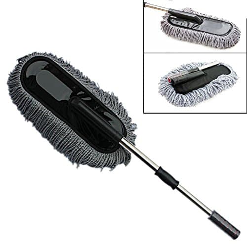 Multipurpose Microfiber Car Duster, Smartlife15 Removable Telescopic Wax Drag Nano Fiber Wash Brush Duster Mop Wax Cleaning Tool for Home Kitchen Computer Aotumotives
