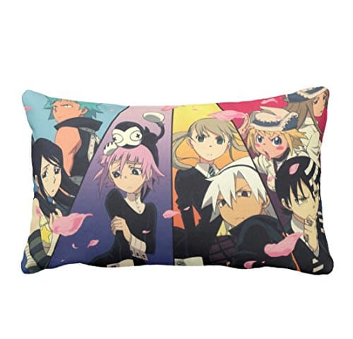 Nevin Moore Custom Softhome Decoration Japanese Anime Soul Eater Cute Sofa Cushion Waist Pillow Cover Cotton Duplex 20X30Inch