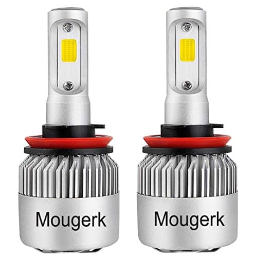 Mougerk H11 LED Headlight Bulb Conversion Kit (Pack of 2) Silver