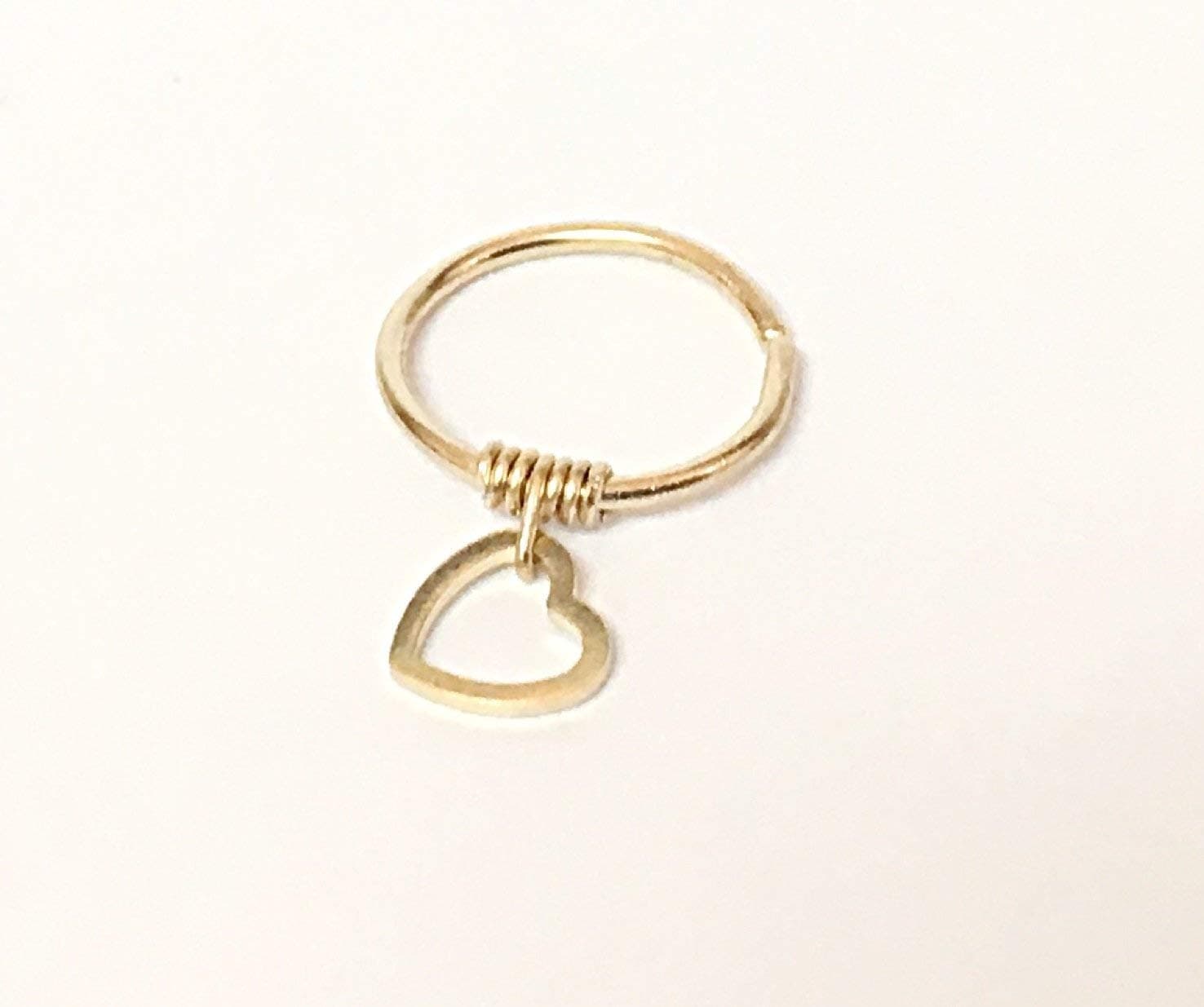 Cartilage Earring Helix Hoop Solid Gold 14K 18K