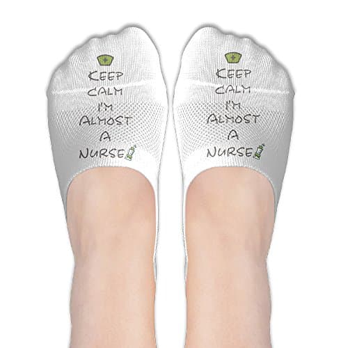 Female Polyester Cotton Socks Women Nursing Student Keep Calm I'm Almost A Nurse Boat Socks Low Cut Socks Thin Casual Socks