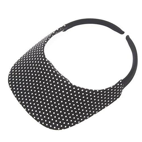 The "Original" No Headache Womens Sun Visor Hat (Black Dot)