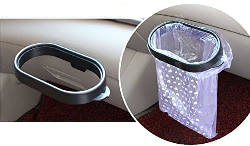 Auto Car Garbage Trash Carry Bag Sucker Trash Can Rack Hanger Support Black, New