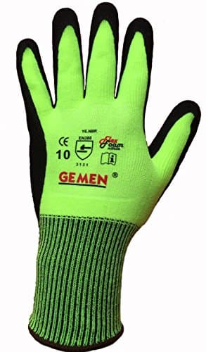 GEMEN Nitrile Foam Grip Gloves, Medium Size, One Pair Per Pack