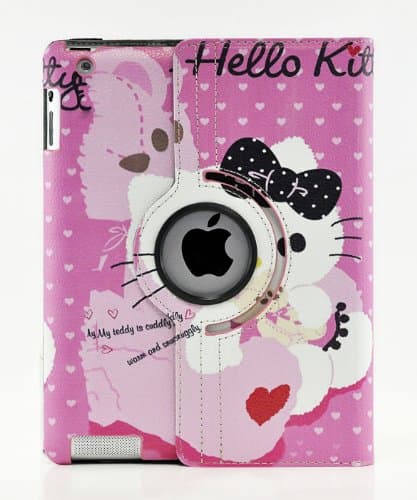 iPad Pro 12.9, LiViTech(TM) Hello Kitty Design 360 Degree Rotating PU Leather Hard Case for Apple iPad Pro 12.9 (Color 5)