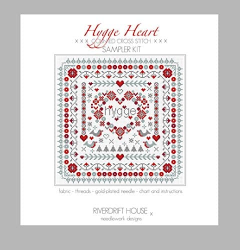 Riverdrift House HYGGE HEART Counted Cross Stitch Kit