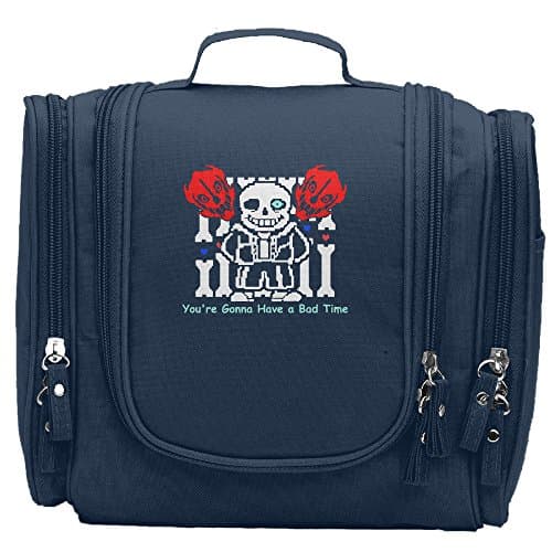PPAP2 Customized Undertale Sans 'You're Gonna Have A Bad Time' Makeup Cosmetic Bag Portable Travel Kit Bag Storage Pack