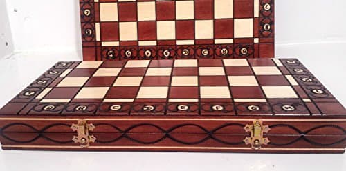 Top Quality 16 Wooden Folding CHESSBOARD / Chess Board - Hand Crafted 40 x 40cm !!! by Master Of Chess