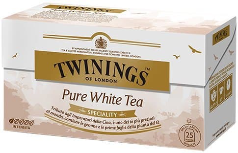 Twinings Speciality - Pure White Tea - Precious White Tea with Gems and The First Leaves of The Tea Plant - Inspired by The Emperors of China - Fresh and Dissolating Perfume (25 Bags)