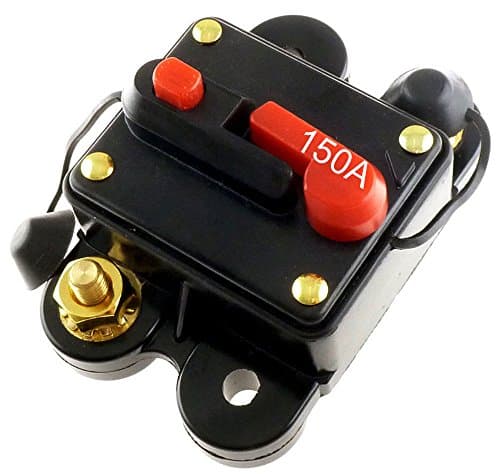 Audiotek 150 AMP 12V/24V DC CIRCUIT BREAKER REPLACE FUSE 150A 12/24VDC FAST FREE USA SHIP