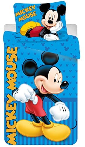 Mickey Mouse Bright Blue Single Duvet Cover Set By BestTrend