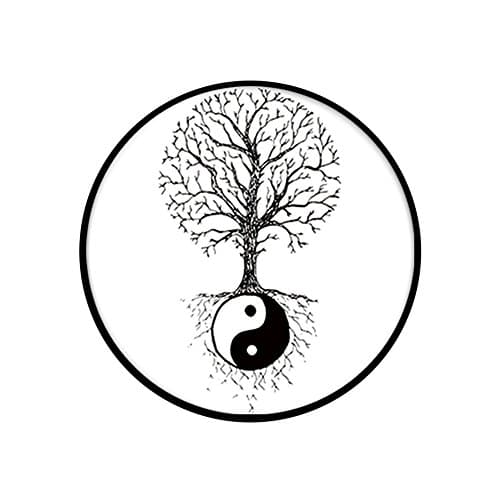 Pop Multi-Function Expanding Stand Grip Socket Smartphones and Tablets - Pop Yin Yang Nature Black