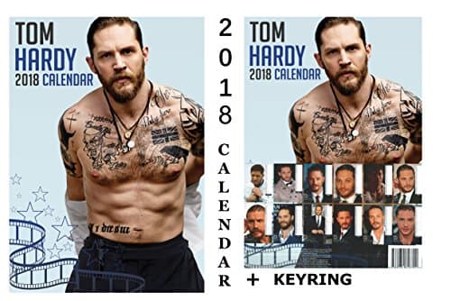 TOM HARDY CALENDAR 2018 + TOM HARDY KEYRING