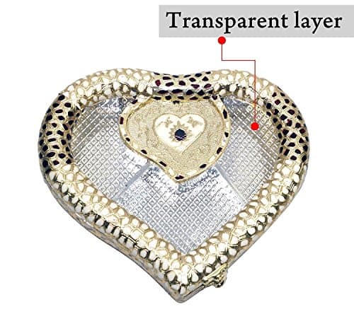 Craft Zone Dry Fruit Box, Serving Tray, Decorative Platter, Beautiful Snack Box with Meenakari Work(30 Peacock Design Dry Fruit Box)