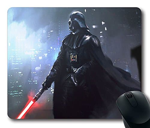 Custom Gaming Mouse Pad with Star Wars Darth Vader Anakin Skywalker Non-Slip Neoprene Rubber Standard Size 9 Inch(220mm) X 7 Inch(180mm) X 1/8 Inch(3mm) Desktop Mousepad Laptop Mousepads Comfortable Computer Mouse Mat