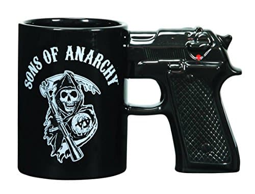 Novelty 1pcs 14 Oz. Pistol Ceramic Mug Glaze Cup Sons of Anarchy Coffee Mug