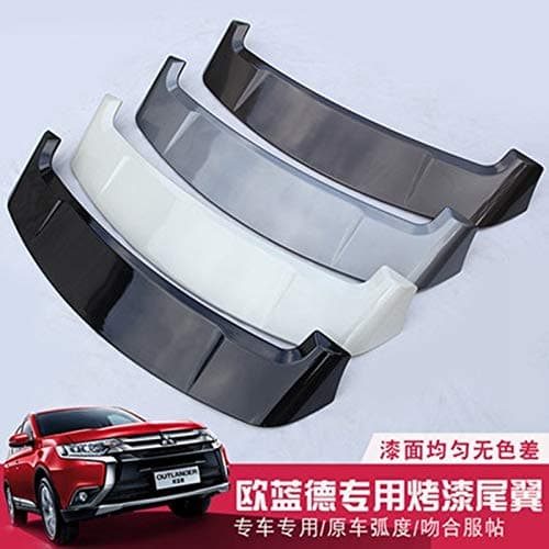 Car Styling ABS Plastic Unpainted Primer Rear Trunk Boot Lip Wing Rear Spoiler For Mitsubishi Outlander 2013 2014 2015 2016 2017 (Color : Red)