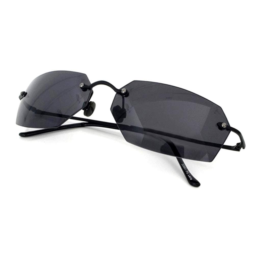Matrix Agent Smith Square Sunglasses men Ultralight Rimless