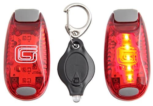 2 Pack Clip on LED Safety Lights + FREE Dog Light + FREE Bonuses - Night Strobe Flash Lights for Walking Running Cycling, Kids, Bikes, Helmets and Reflective Gear. Great offer with so many Extras!