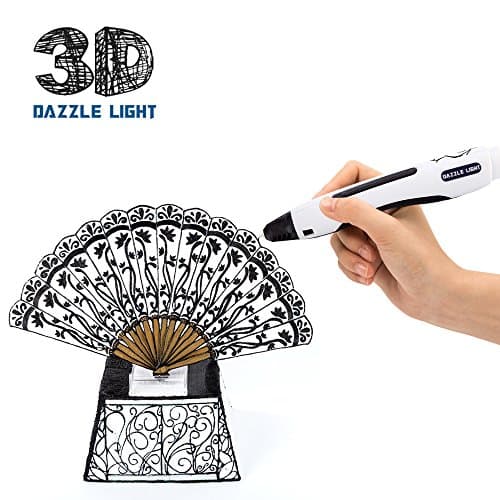 3D doodle Pen, and 2 Free 1.75 mm PLA Material Filaments Refills Set, Newest 3D drawing pen, USB or External Power Available, Arts And Crafts for Kids,Portable for 3D printing pen