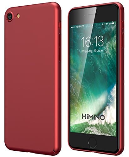 iPhone 8 Case, iPhone 7 Case, Himino Ultra Slim Fit Soft PC Hard Cover Full Protective Anti-Scratch Resistant Case for iPhone 7/iPhone 8 (Lucky Red)