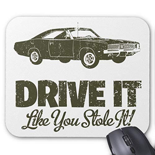 1969 Dodge Hemi Charger Mouse Pad 18×22 cm