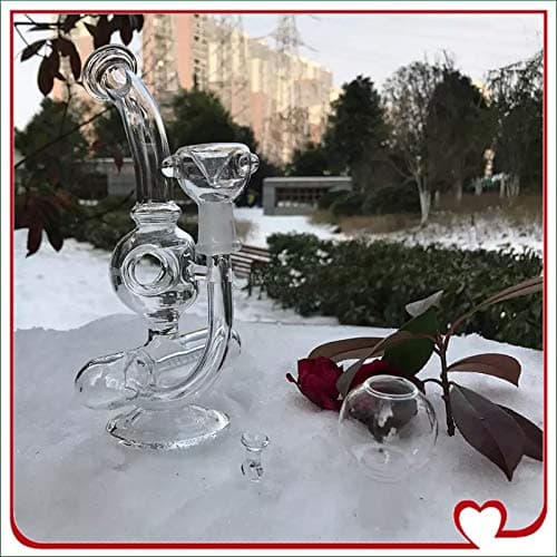 Recycler Dab Rig Mini Glass Bong 20CM