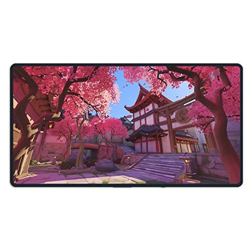 Large Japanese Cherry Blossoms Hanamura Gaming Mouse Pad Custom Design Mouse Mat Extended XXL Size for Desk,Laptop,Keyboard & More